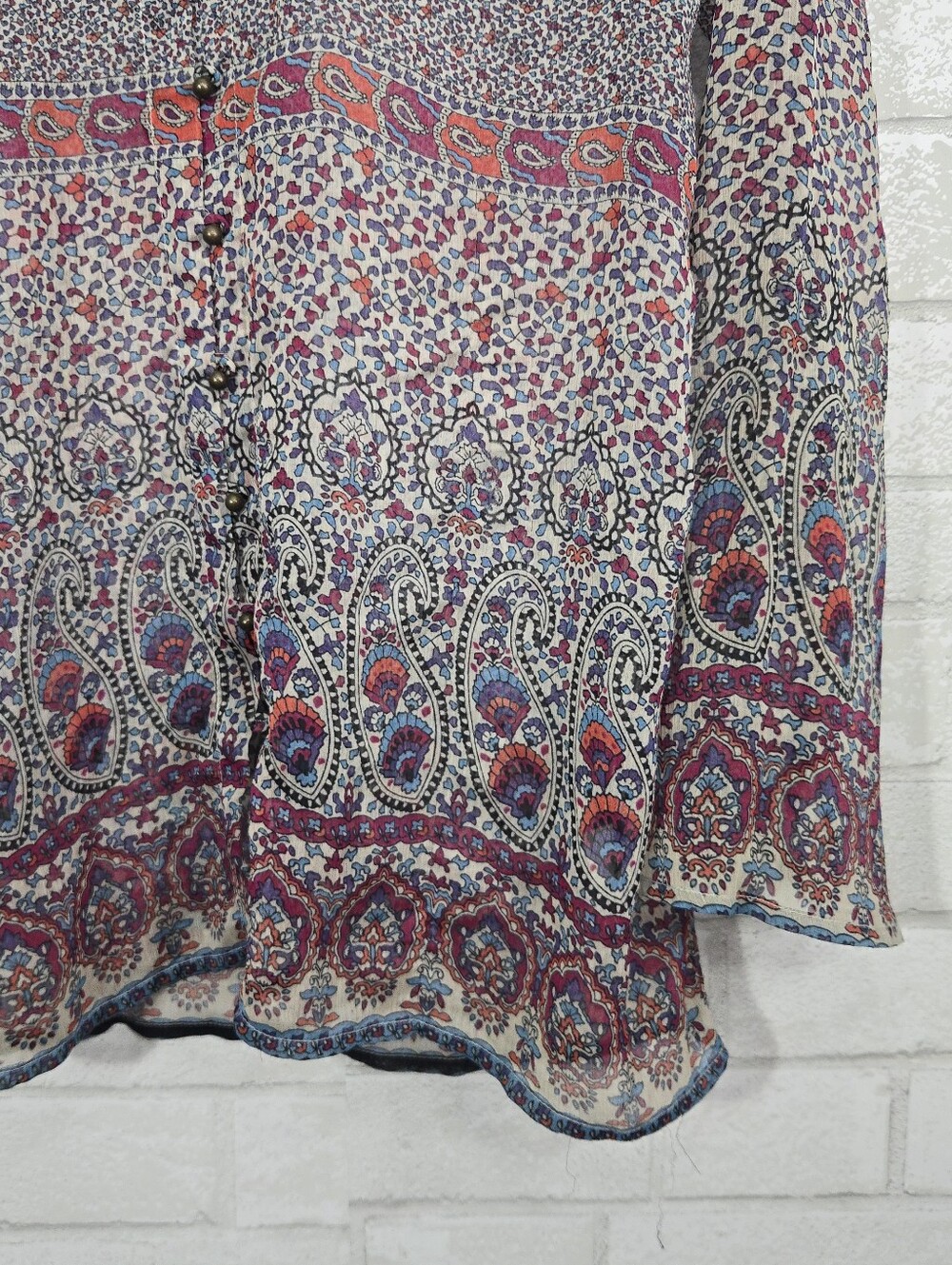 Converse full button down blouse - Picture 3 of 14